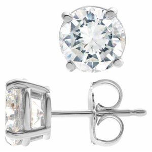 14K   Natural diamonds earrings-Studs